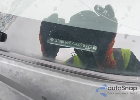 2018 Toyota Corolla Se from USA, damaged, VIN 2T1BURHE7JC079420